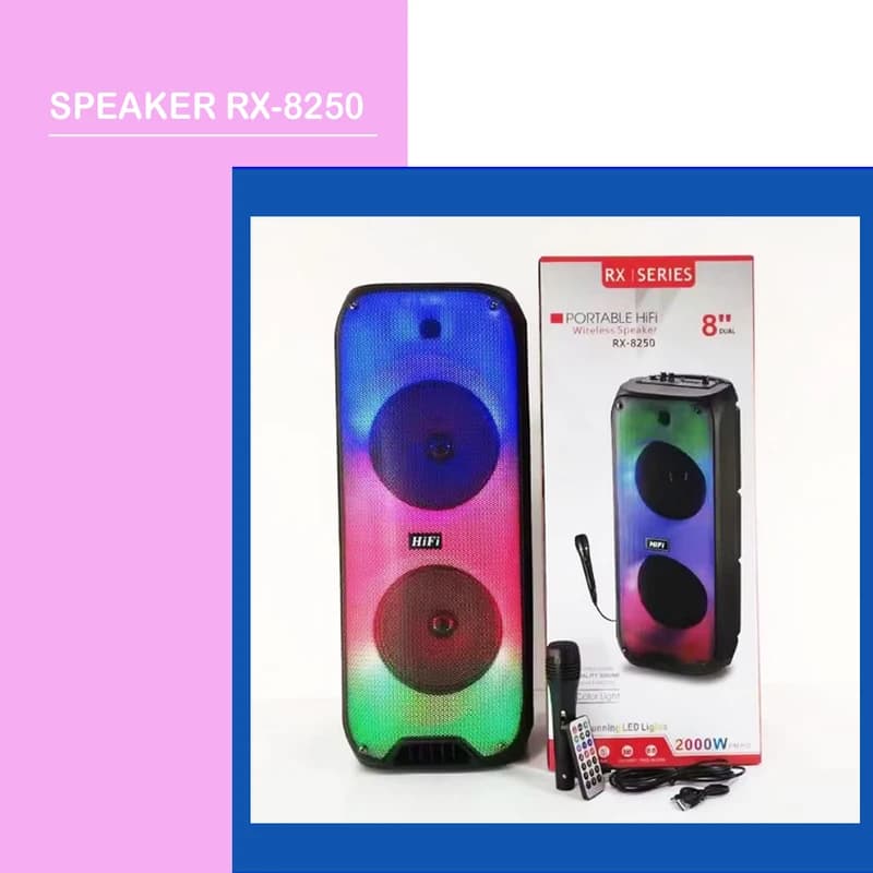 اسپیکر بلوتوثی پارتی باکس پیکسل مدل X-8250 — تصویر ۷