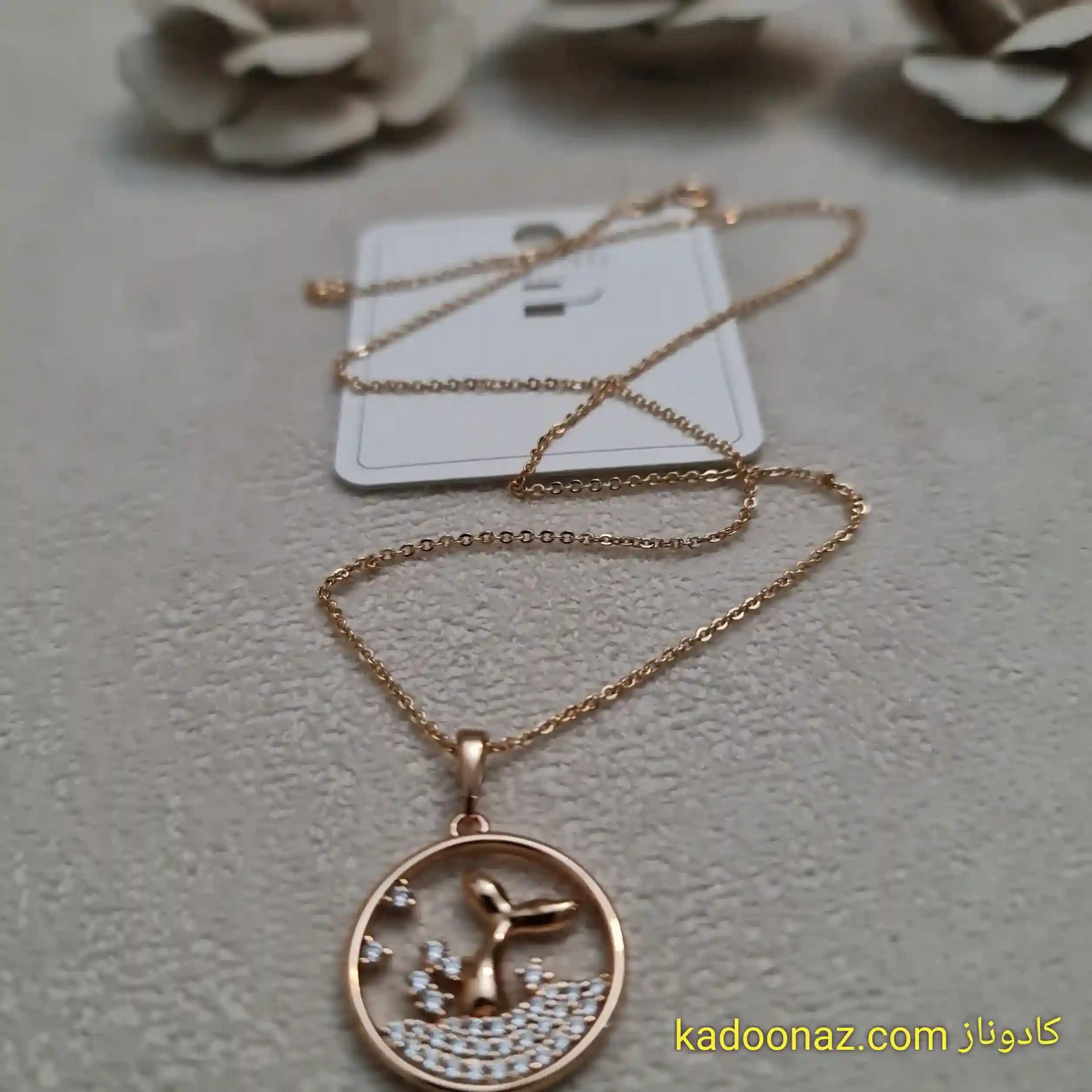 گردنبند دم وال ژوپینگ کد BC007 — تصویر ۵