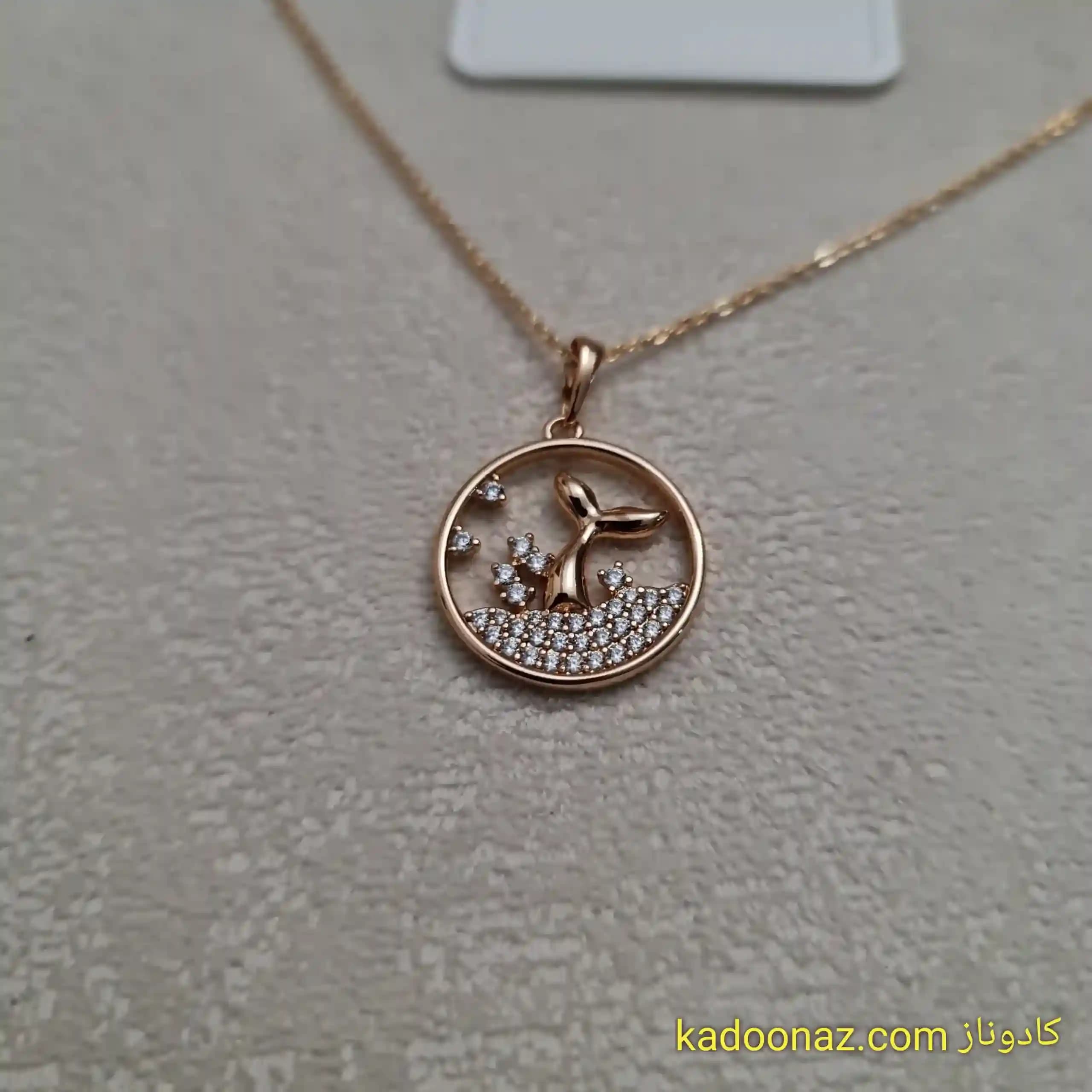 گردنبند دم وال ژوپینگ کد BC007 — تصویر ۸