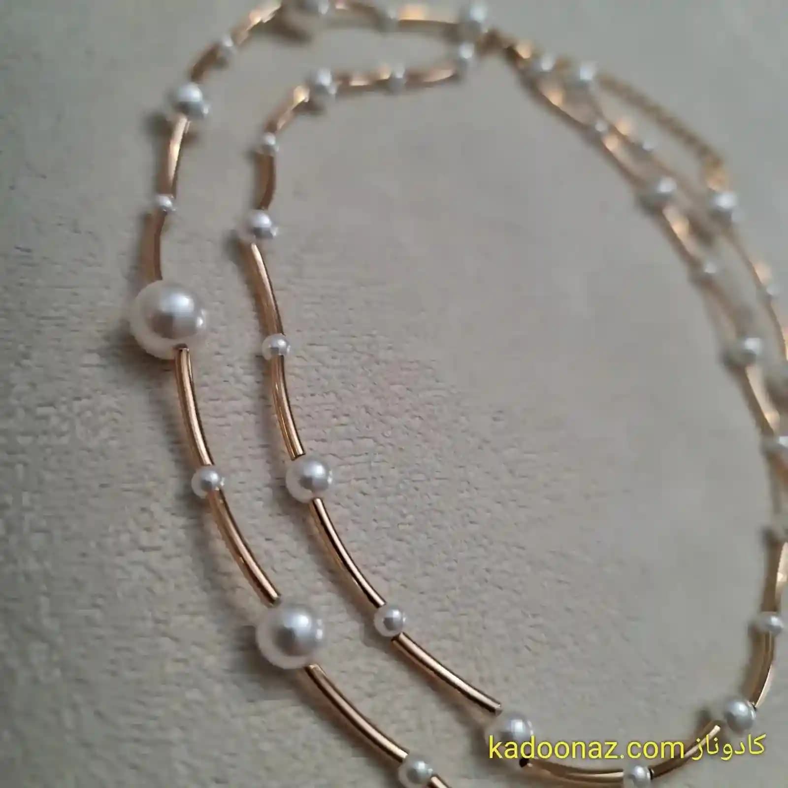 گردنبند مروارید دولاین ژوپینگ کد BC001 — تصویر ۳