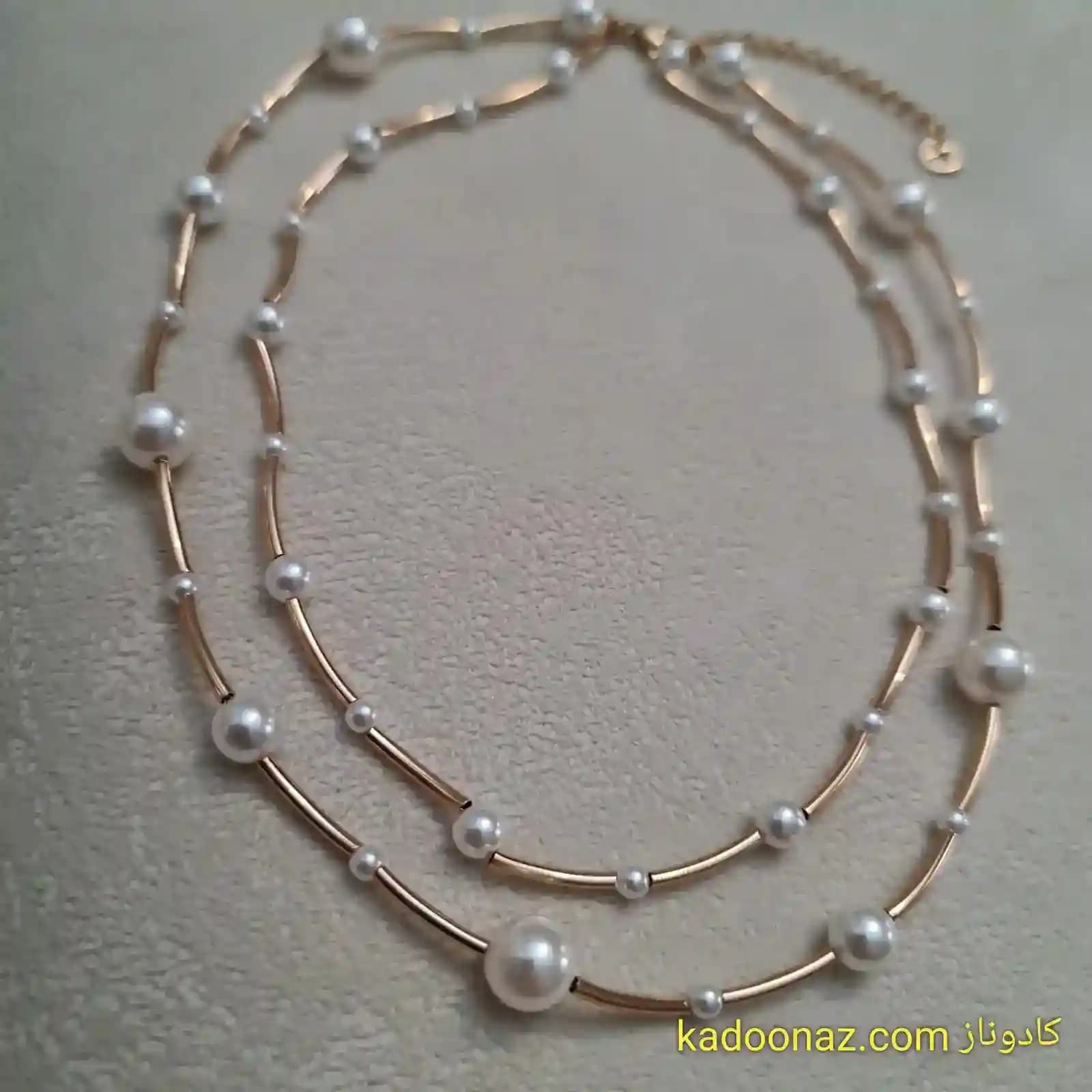 گردنبند مروارید دولاین ژوپینگ کد BC001 — تصویر ۶
