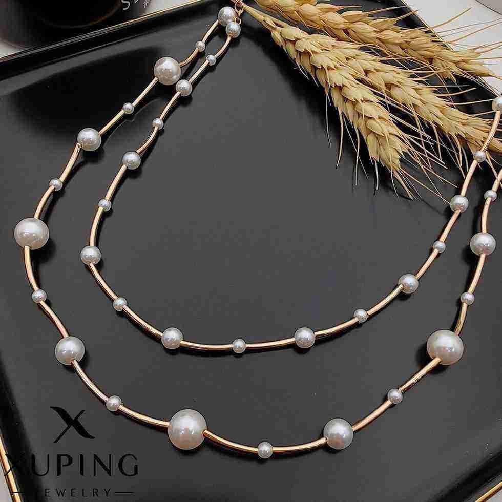 گردنبند مروارید دولاین ژوپینگ کد BC001