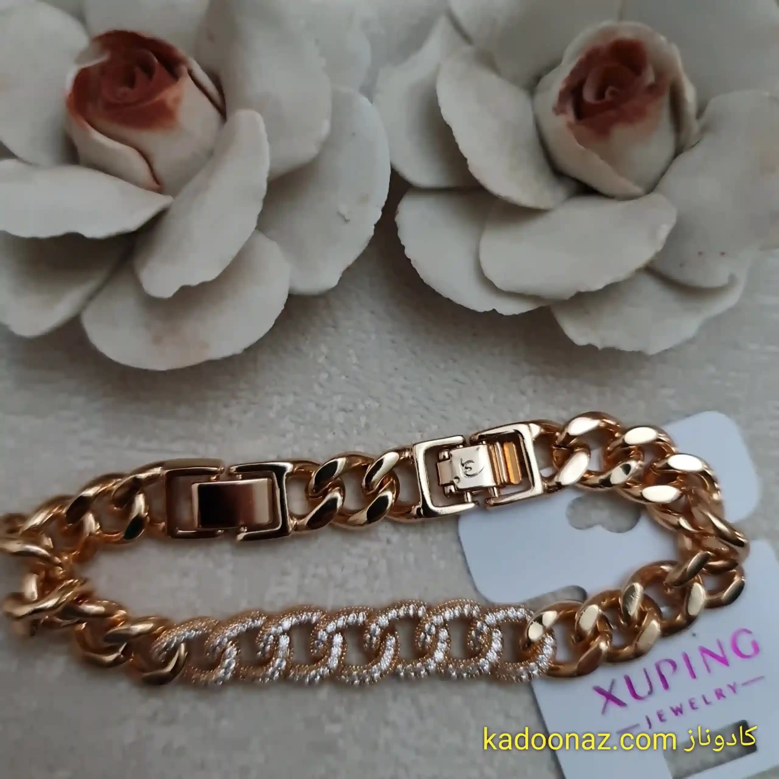 دستبند کارتیه نگین دار ژوپینگ کد BB013 — تصویر ۳