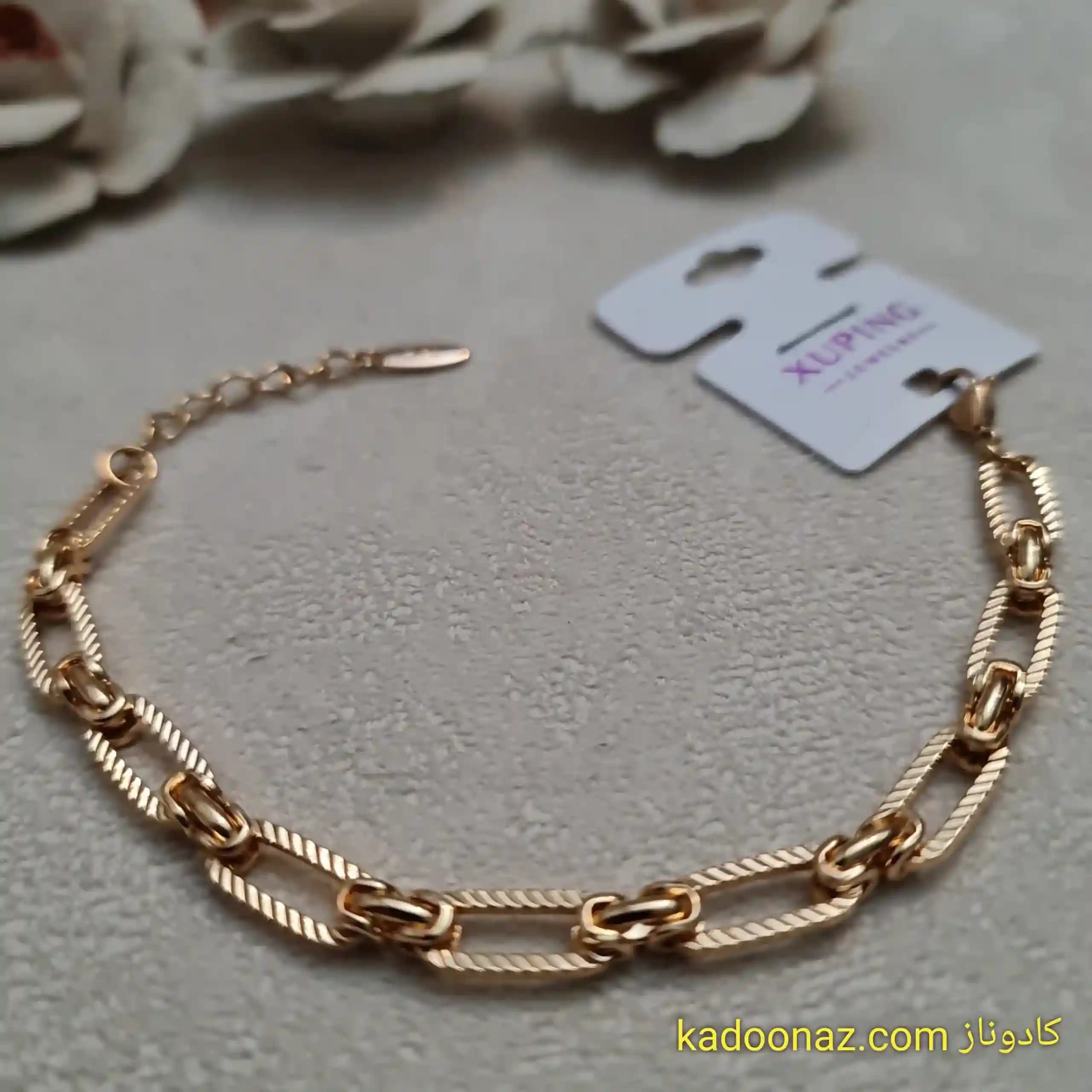 دستبند زنجیری ژوپینگ کد BB005 — تصویر ۳