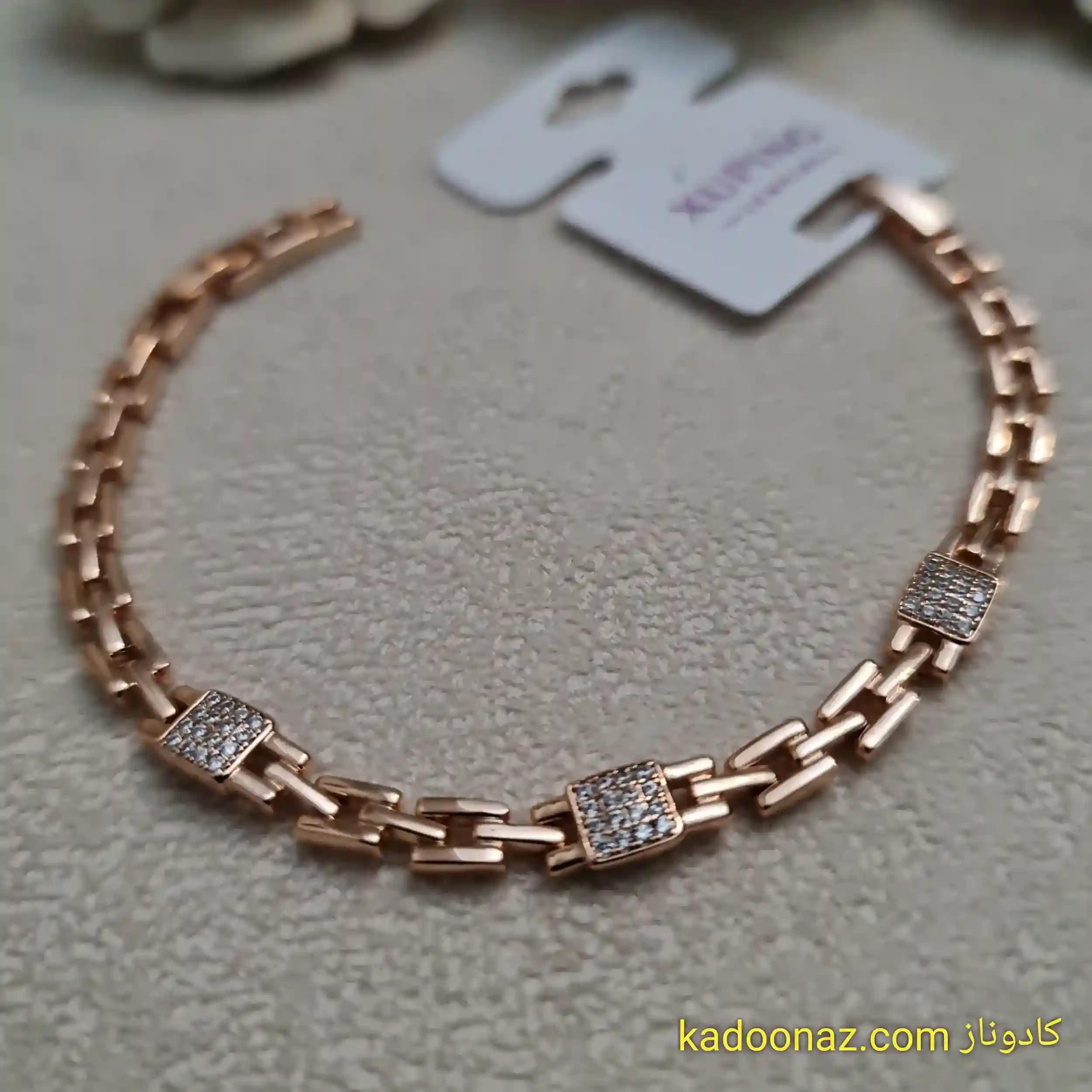 دستبند نگینی ژوپینگ کد BB004 — تصویر ۹