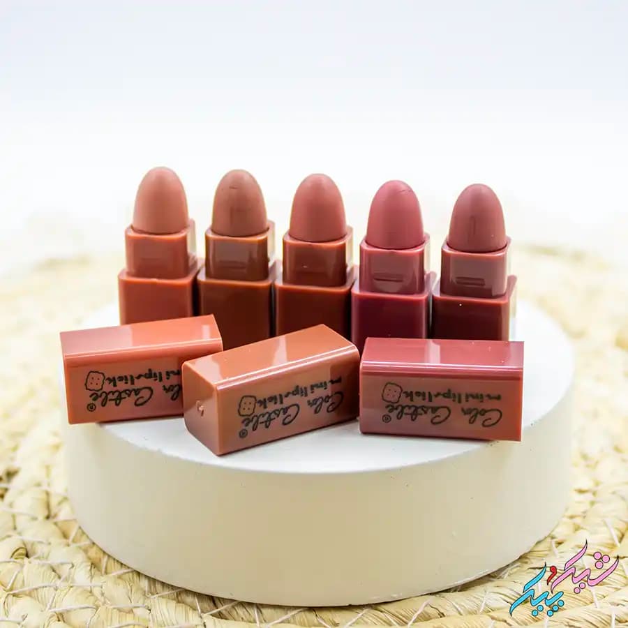 پک رژ مینی جامد کالر کاستل (Color Castel) | 5 رنگ مات و مخملی — تصویر ۲