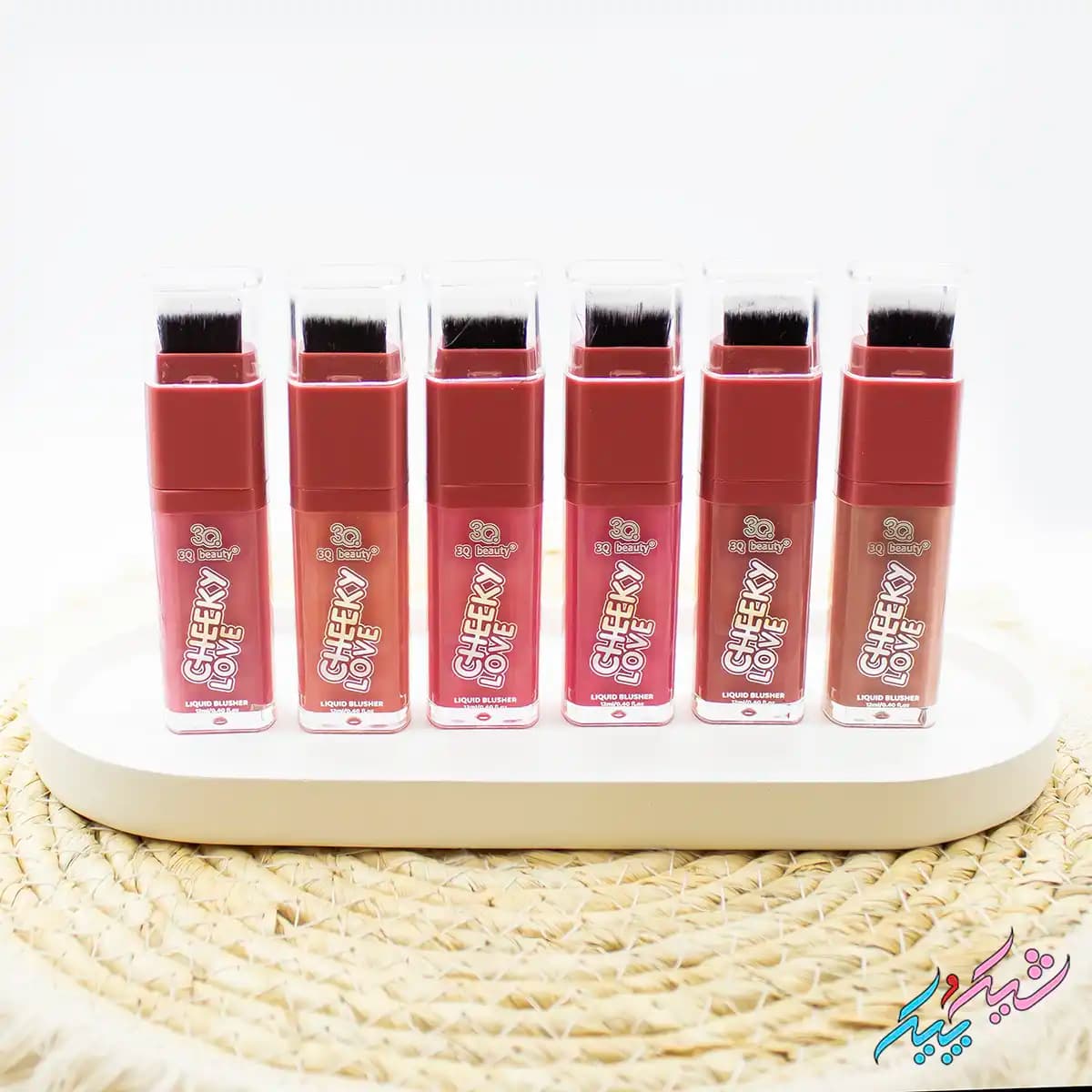 رژ گونه مایع با براش سر خود | 3Q Beauty (Cheeky Love Liquid Blusher)