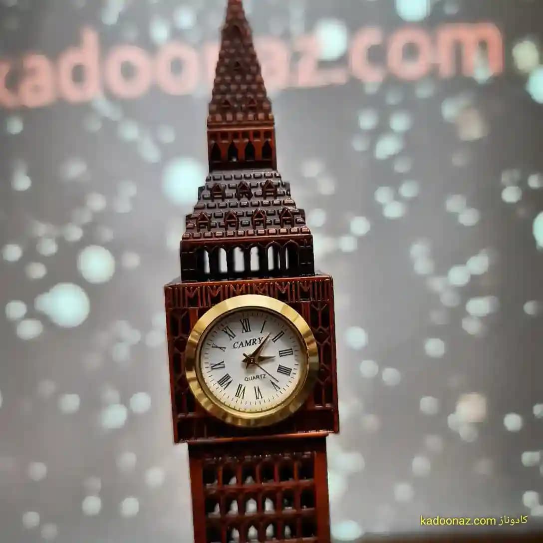 ماکت فلزی برج ساعت بیگ بن Big Ben لندن – رنگ برنزی سایز ۱۹ سانت — تصویر ۶
