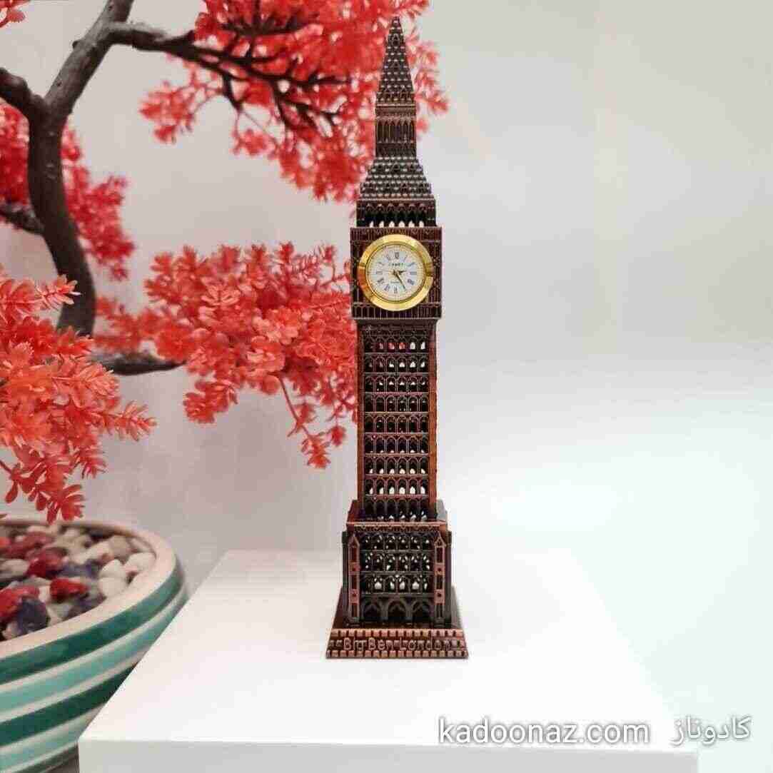 ماکت فلزی برج ساعت بیگ بن Big Ben لندن – رنگ برنزی سایز ۲۵ سانت