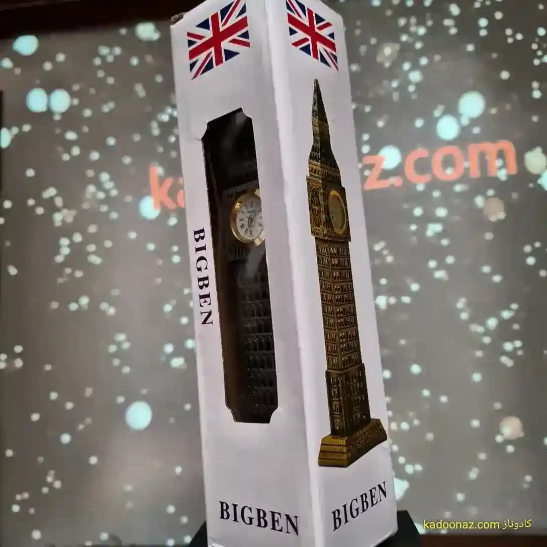 ماکت فلزی برج ساعت بیگ بن Big Ben لندن – رنگ نقره ای سایز ۲۵ سانت — تصویر ۸
