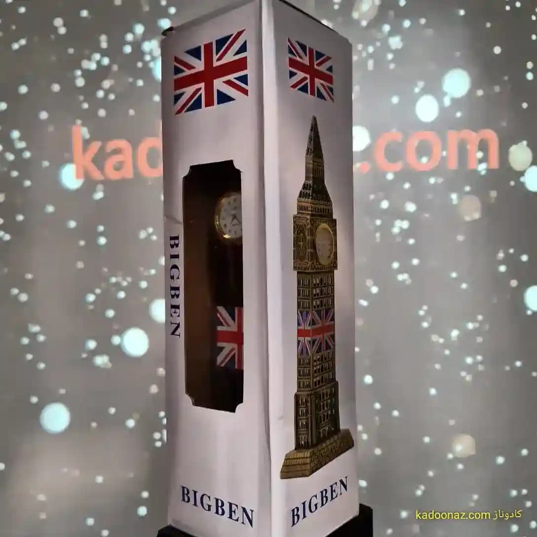 ماکت فلزی برج ساعت بیگ بن Big Ben لندن – رنگ برنزی سایز ۳۰ سانت — تصویر ۸