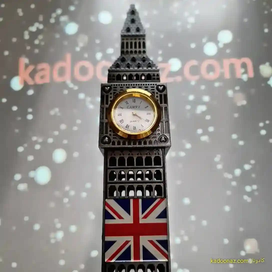 ماکت فلزی برج ساعت بیگ بن Big Ben لندن – رنگ نقره ای سایز ۳۰ سانت — تصویر ۵