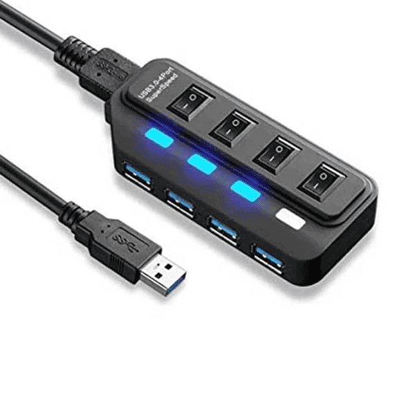 هاب 4 پورت USB 3.0 کلید دارK.data مدل 9021