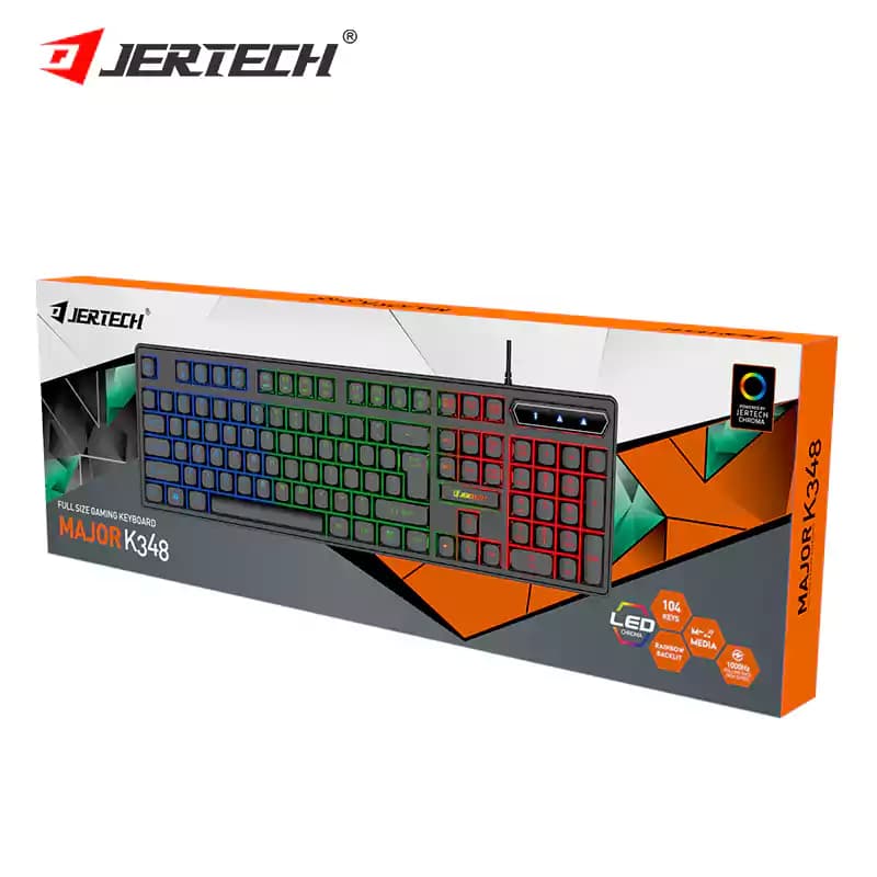 کیبورد گیمینگ جرتک مدل JERTECH K348 کیبرد لاتین