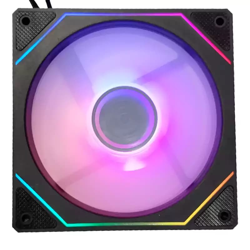 فن کیس کامپیوتر RGB سایز 12 مدل 1225L 4PRO-BS