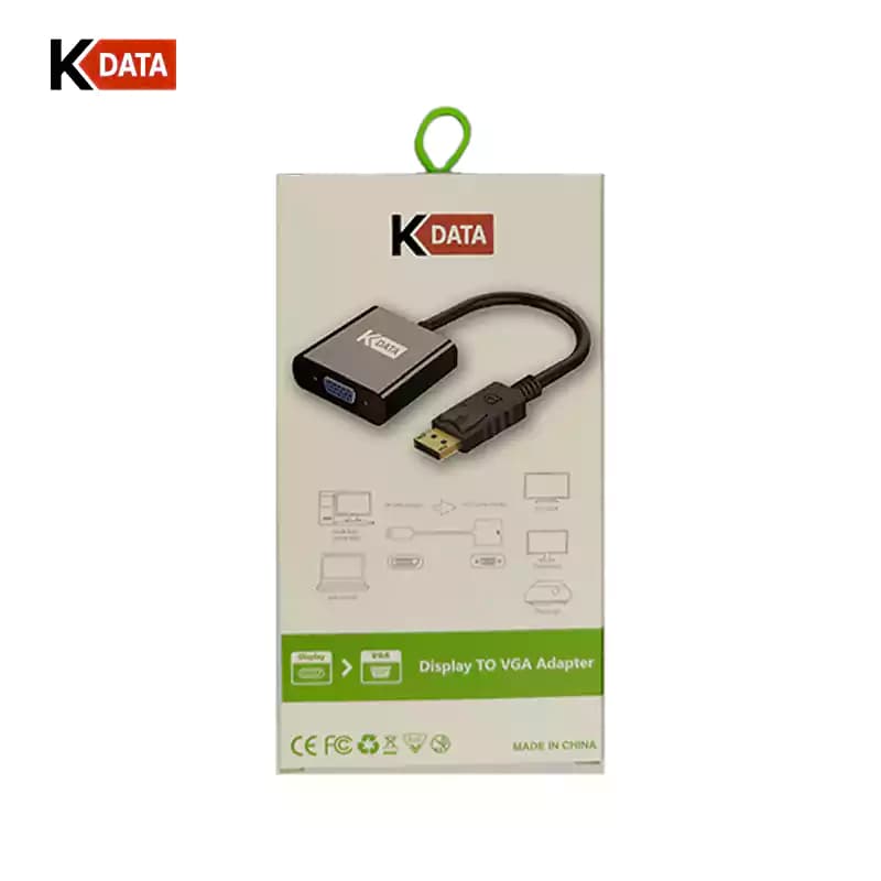 تبدیل DisplayPort به VGA کی دیتا مدل K-DATA KD009 — تصویر ۳