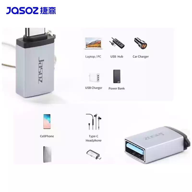 تبدیل USB-C به USB جیسوس مدل JASOZ G141 — تصویر ۳