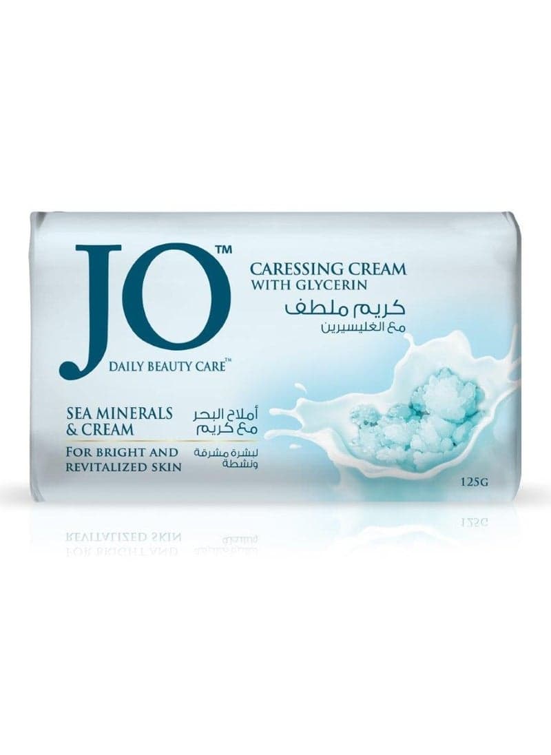 صابون معتدل جو (jo) کرمی و مواد معدنی دریا 75 گرم — تصویر ۲