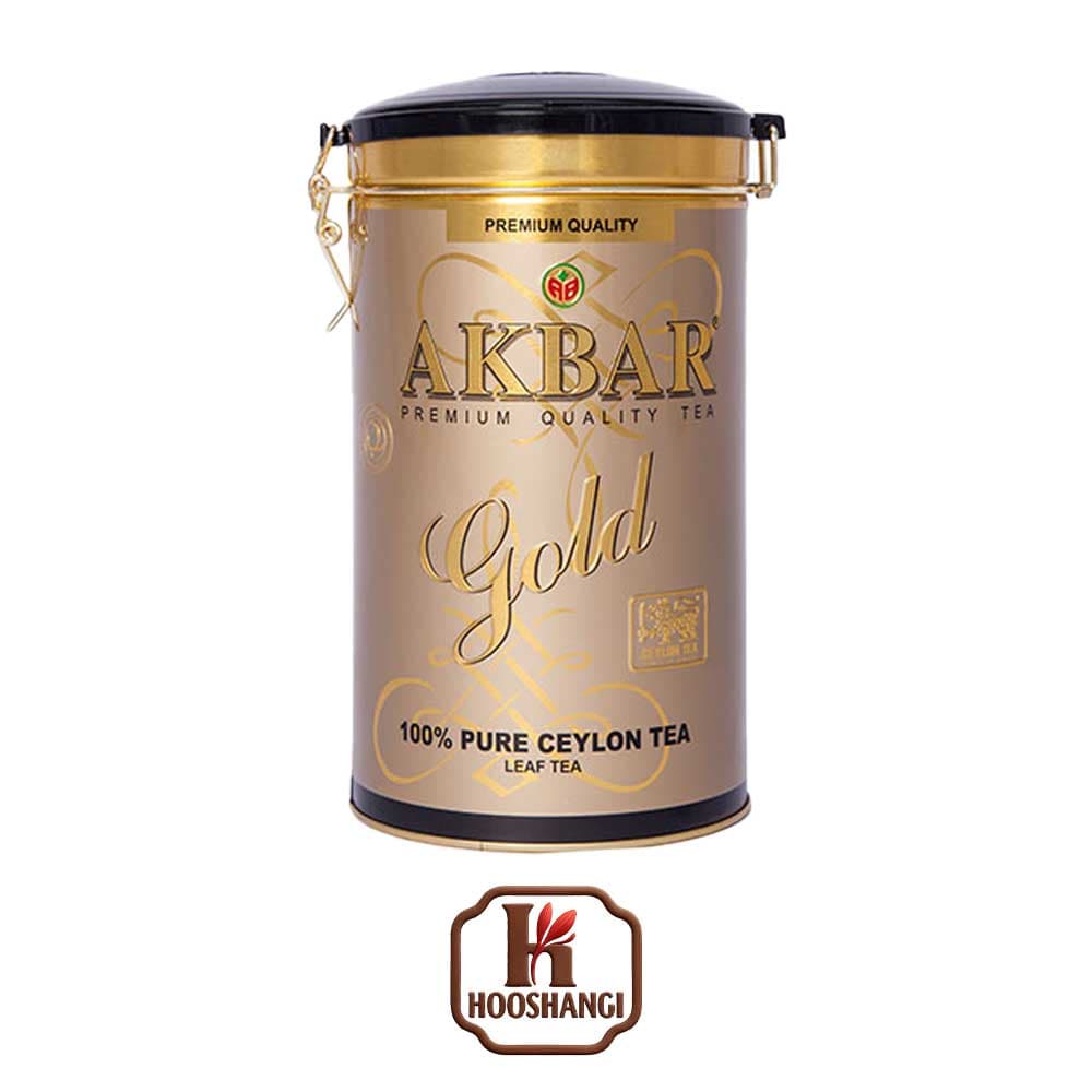 چای سیاه طلایی اکبر قوطی 450 گرمی