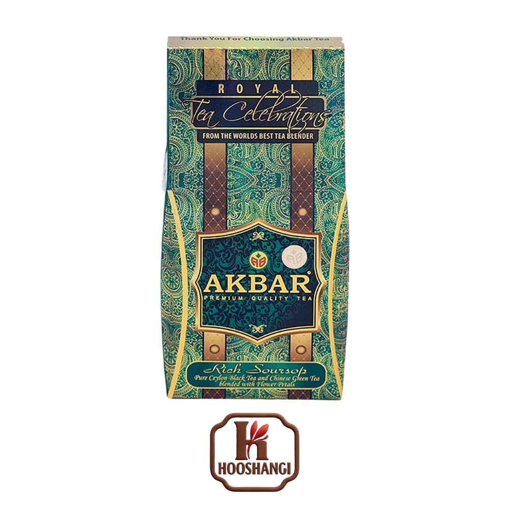 چای سورسوپ سلطنتی اکبر بسته هدیه 100گرمی