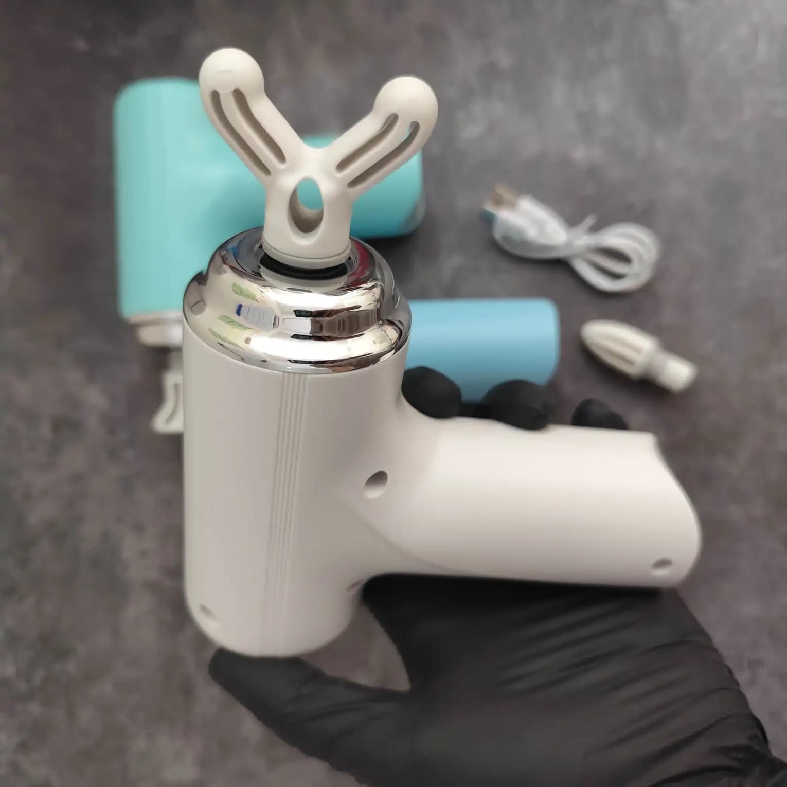 ماساژور تفنگی شارژی مدل MG-203 سبک و خوش دست — تصویر ۵