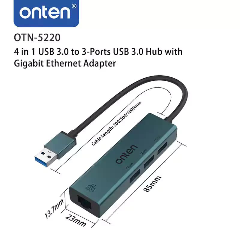 هاب 4 پورت ONTEN مدل OTN-5220 — تصویر ۳