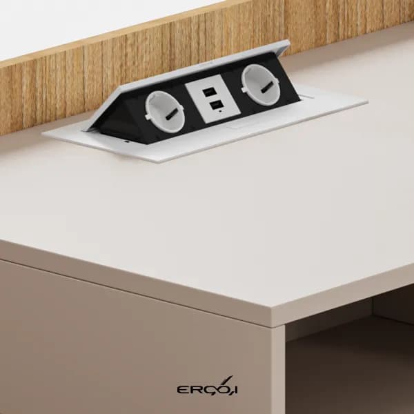 میز مدیریتی Zenith Chrome — تصویر ۷