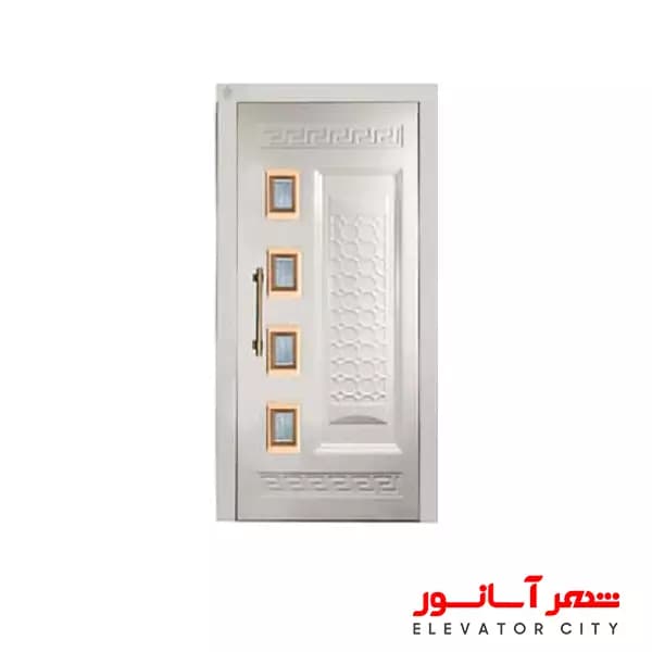 درب لولایی آسانسور سپاهان طرح زنبوری