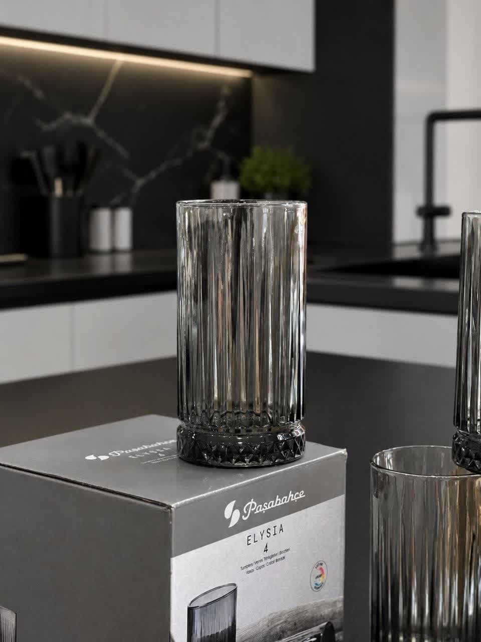 لیوان بلند دودی الیسا پاشاباغچه ELYSIA-520015 — تصویر ۳