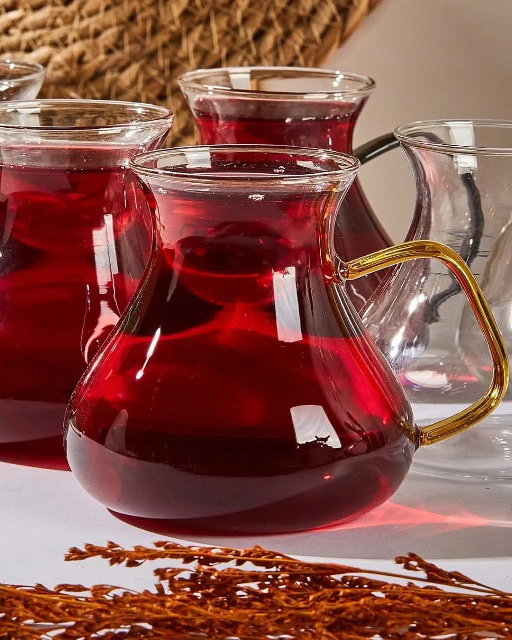 فنجان پیرکس دسته رنگی خمره ای پروتی PEROTTI-16013 — تصویر ۴