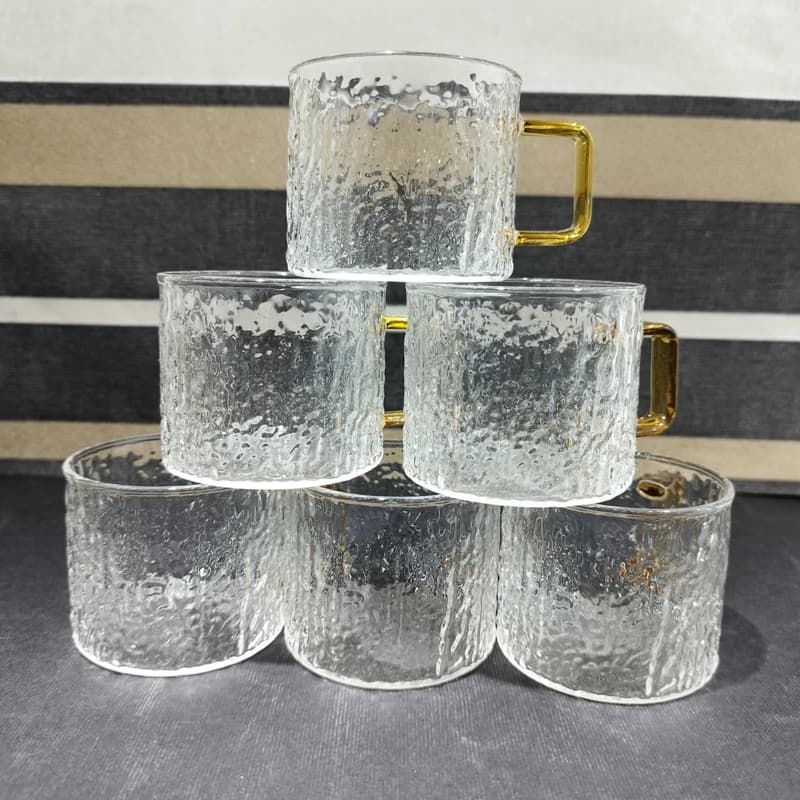 شات قهوه خوری پیرکس دسته رنگی وارداتی — تصویر ۵
