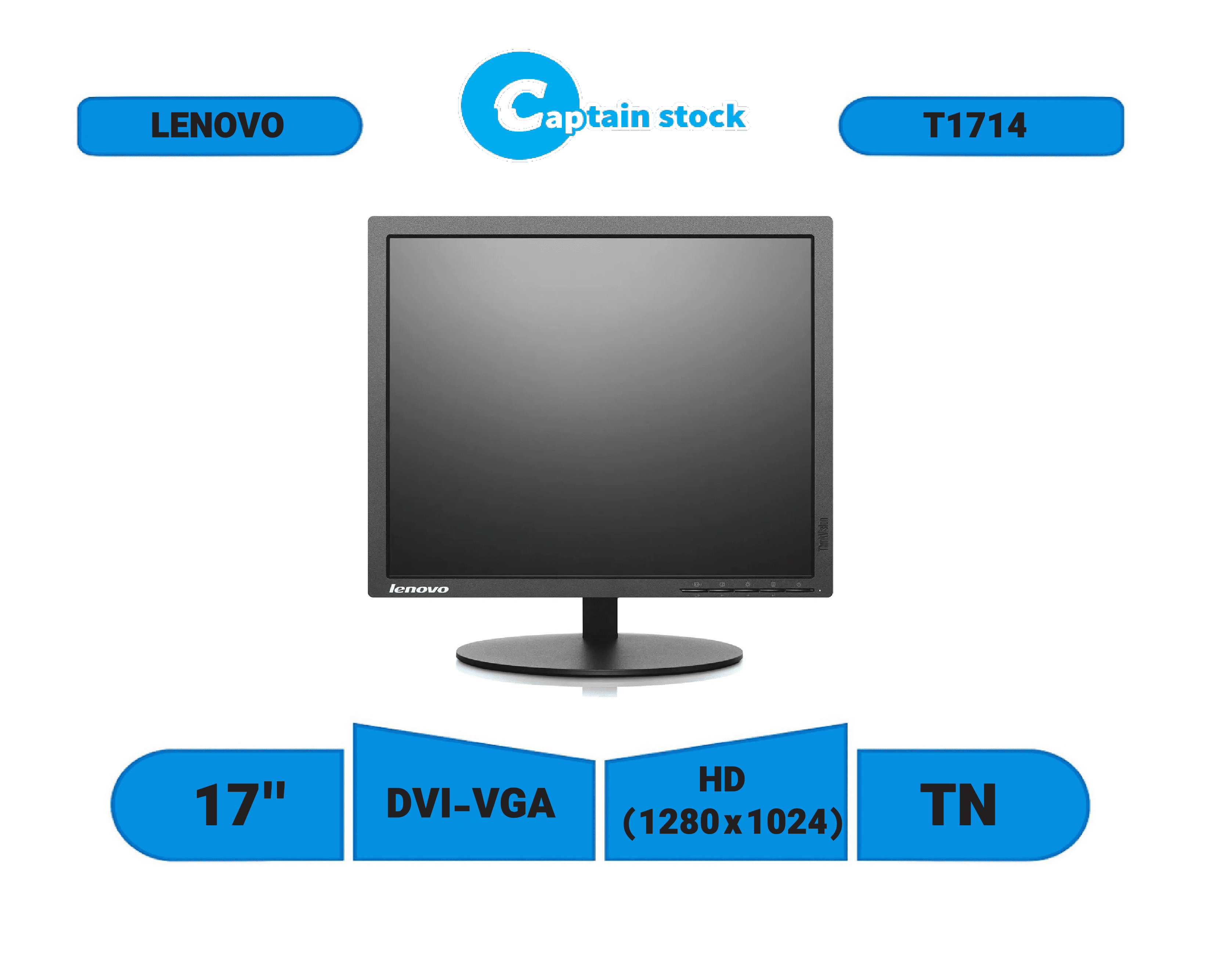 مانیتور استوک LENOVO T1714-pa 17 inch — تصویر ۲