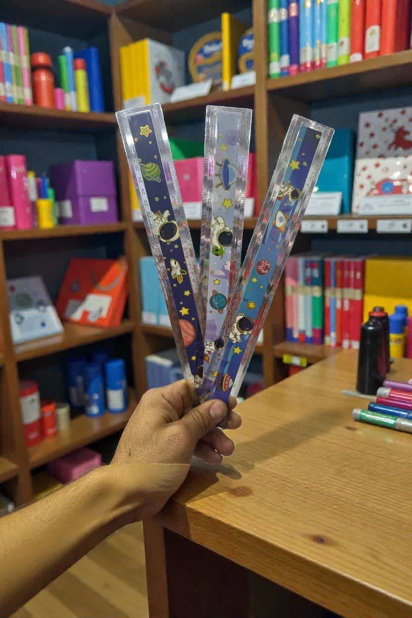 خط کش شیشه ای 30سانت فضانورد – کد 8500