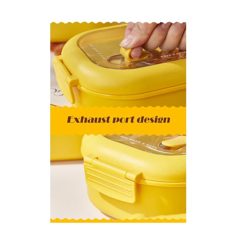 ظرف غذا و لانچ باکس کودک طرح جوجه وارداتی — تصویر ۴