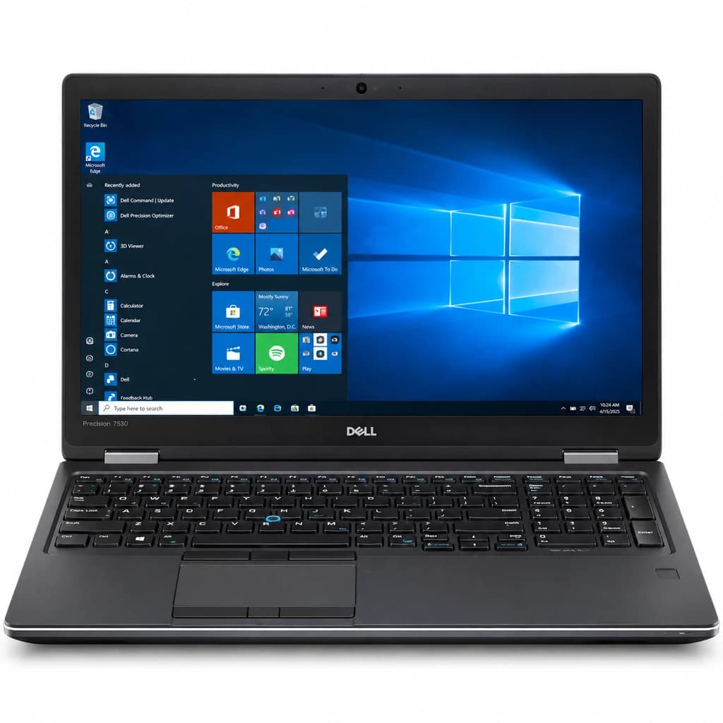 لپ تاپ استوک دل Dell Precision 7530 پردازنده Core i7-8750H گرافیک 4GB Quadro رم 16G حافظه 512G SSD — تصویر ۴