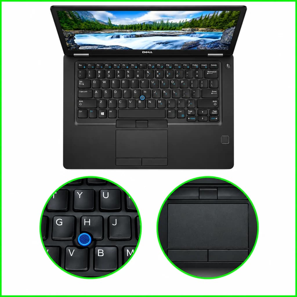 لپ تاپ ۱۴ اینچ دل مدل Dell Latitude 5490 – پردازنده Core i7 8650U گرافیک 2GB MX130 رم 8GB حافظه 256GB SSD — تصویر ۵