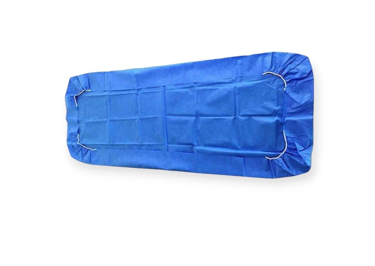 ملحفه یکبار مصرف کشدار 20 گرم آبی سایز 220.120(قیمت هر عدد فروش به صورت بسته 6 عددی)