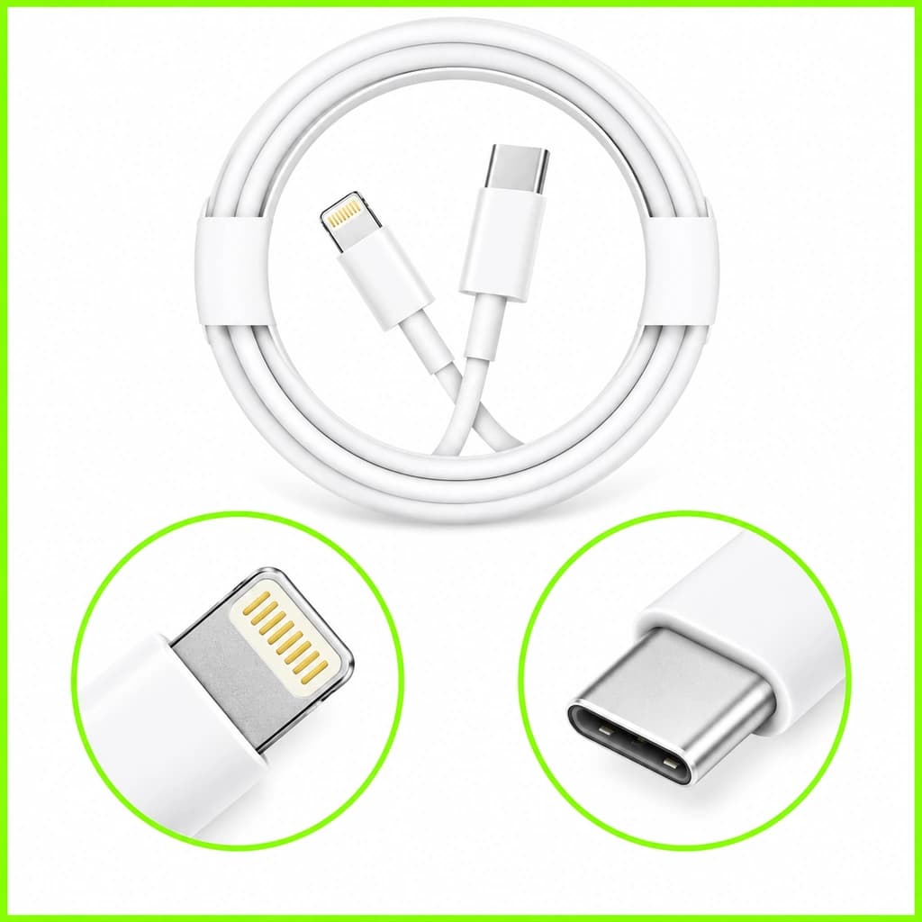 کابل شارژ اورجینال آیفون تایپ سی به لایتنینگ (خرید مستقیم از Apple Store) — تصویر ۲