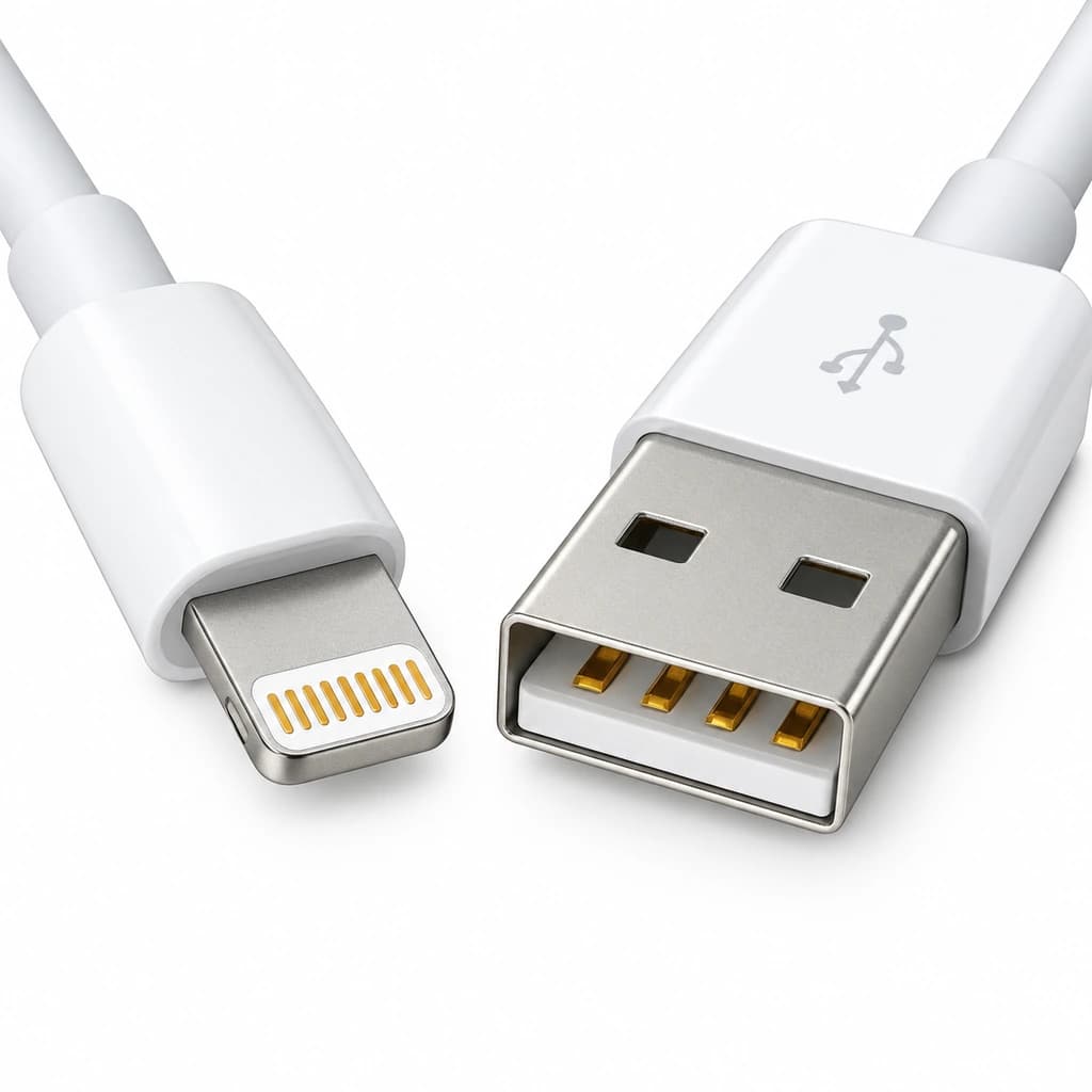 کابل شارژ اورجینال اپل USB به Lightning طول ۱ متر مدل Foxconn (تهیه شده از Apple Store) — تصویر ۵