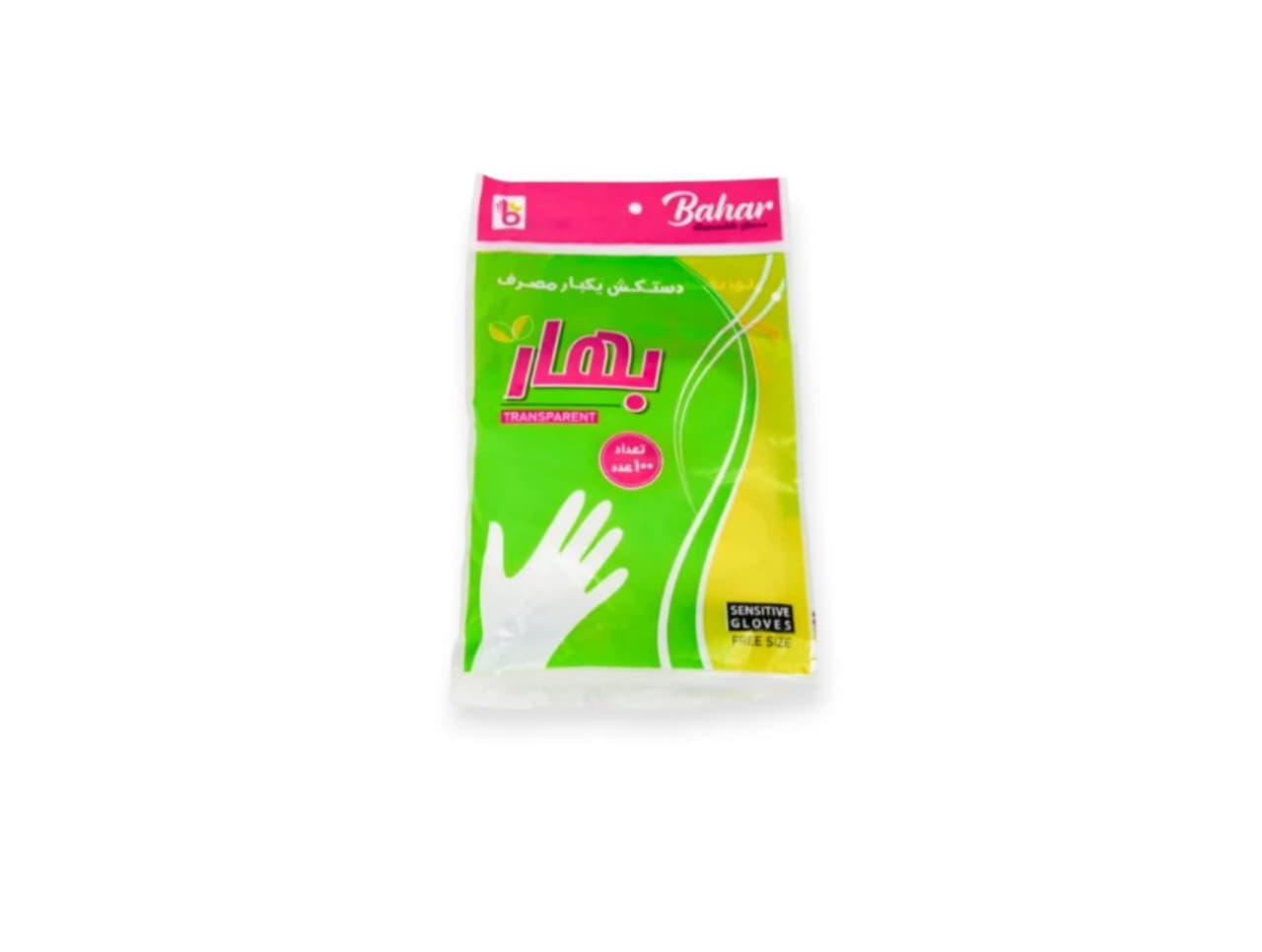 دستکش نایلونی بهار بسته 100 عددی