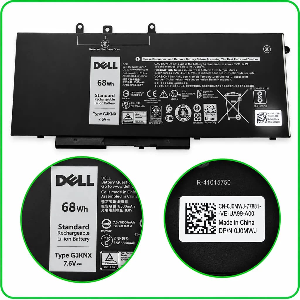 باتری لپ‌تاپ دل Dell Latitude 5480 / 5490 / 5580 / 5590 مدل GJKNX