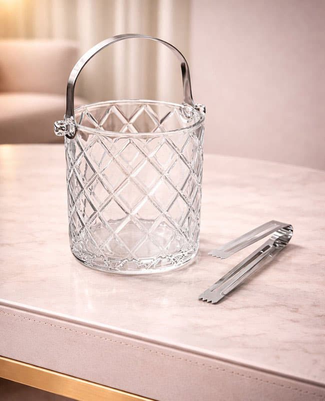 یخدان بلور طرح لوزی دلی گلس DELI GLASS
