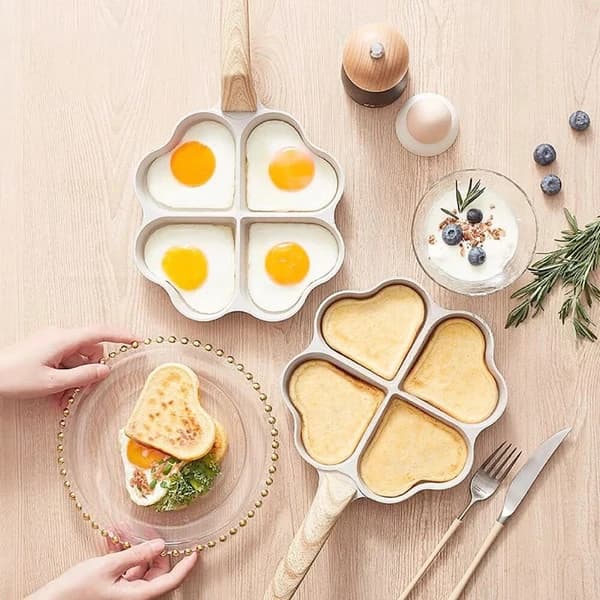 تابه پنکیک گرانیتی چهارخانه قلبی وارداتی