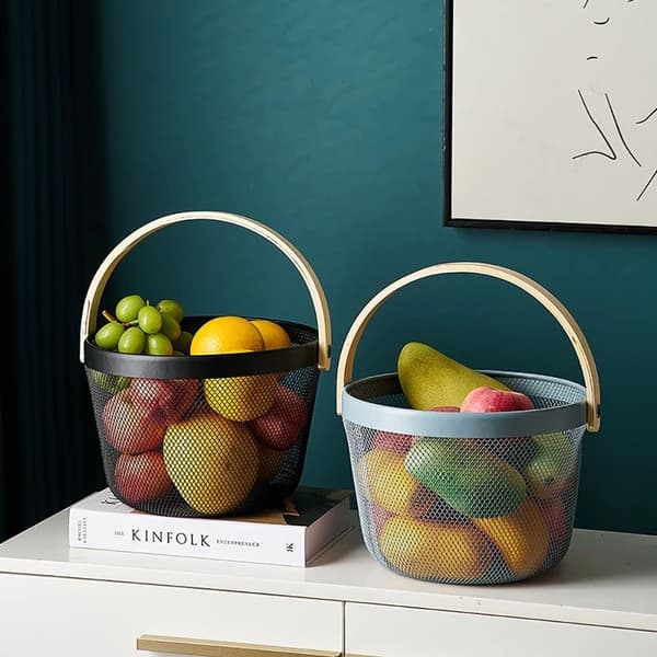 سبد فلزی همه کاره گرد طرح ایکیا IKEA — تصویر ۴