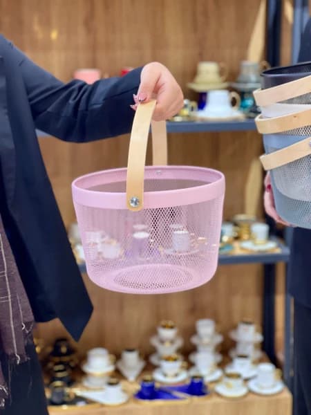 سبد فلزی همه کاره گرد طرح ایکیا IKEA — تصویر ۷