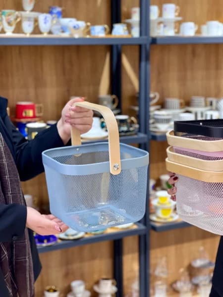 سبد فلزی همه کاره مربع طرح ایکیا IKEA — تصویر ۶