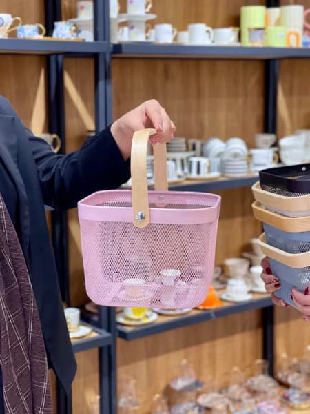 سبد فلزی همه کاره مربع طرح ایکیا IKEA — تصویر ۵