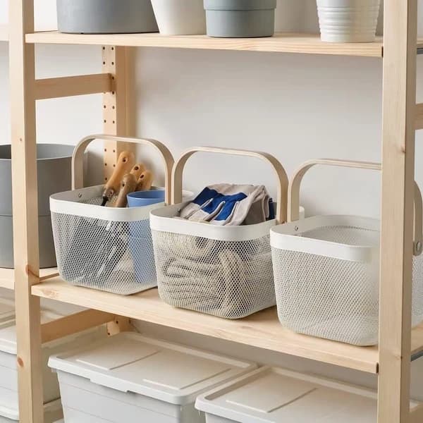 سبد فلزی همه کاره مربع طرح ایکیا IKEA — تصویر ۳