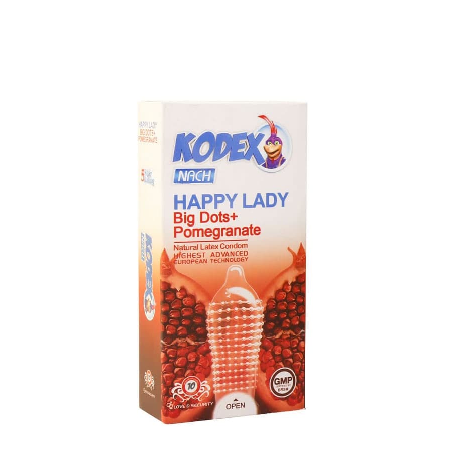 کاندوم خاردار هپی لیدی کدکس بسته 10 عددی | Kodex Happy Lady Condom 10 pcs