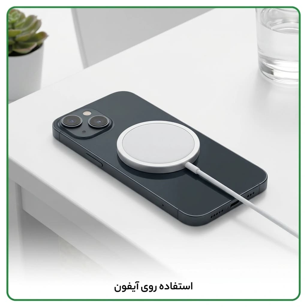 شارژر بی‌سیم 15 وات اپل Apple MagSafe Charger USB-C — تصویر ۴